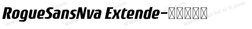 RogueSansNva Extende字体转换
